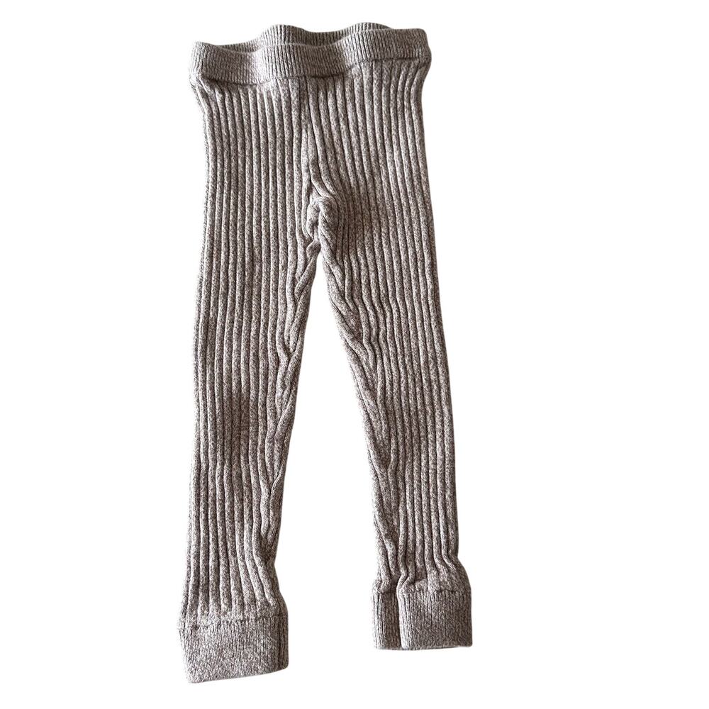 Tea Collection Cream Ribbed Leggings - Size 18/24 Months